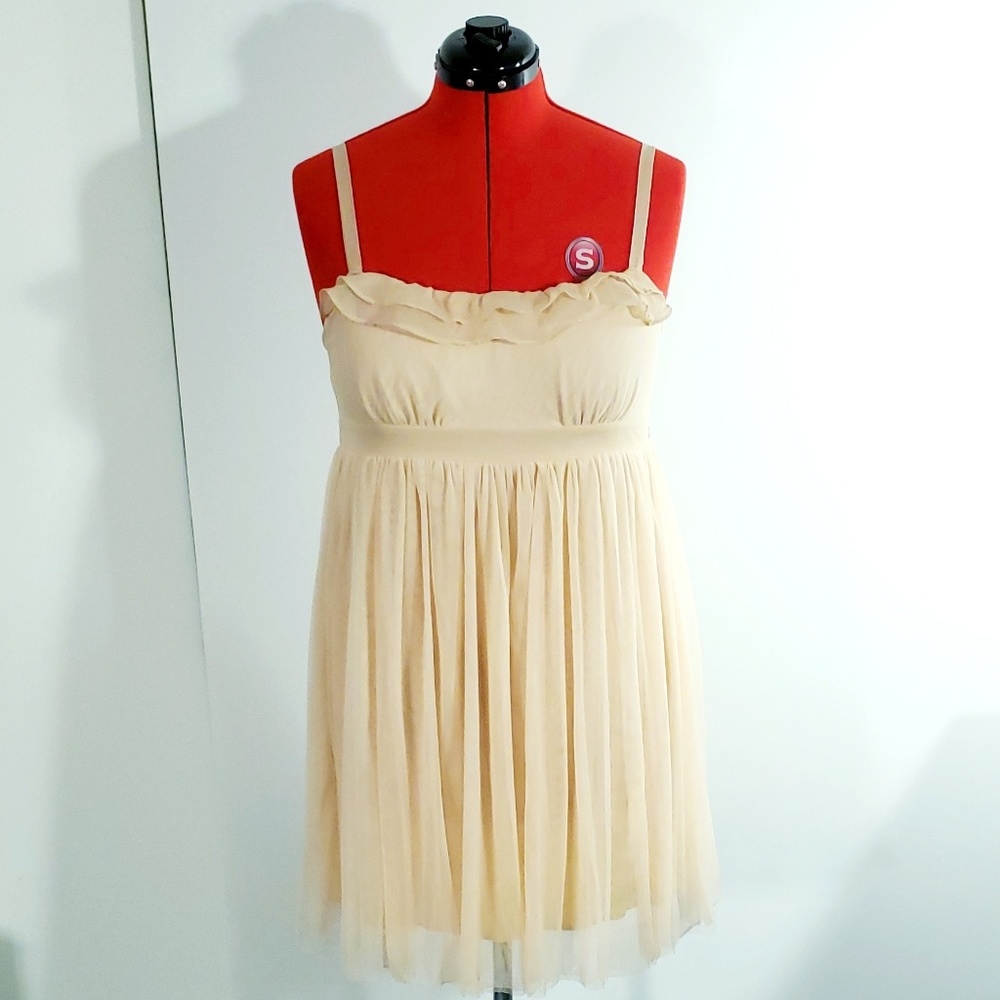 UO Kimchi Blue Tulle Dress - Blush Pink L